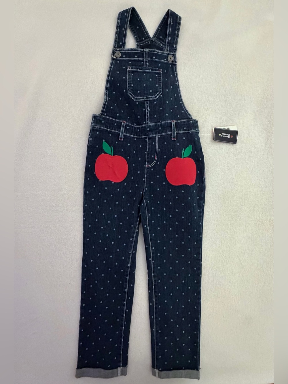 Gymboree Head of the Class Apple Overalls